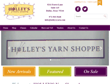 Tablet Screenshot of holleysyarn.com